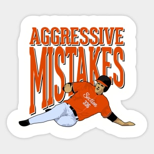 Aggressive Mistakes Sticker